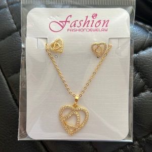 chain with stainless steel earrings